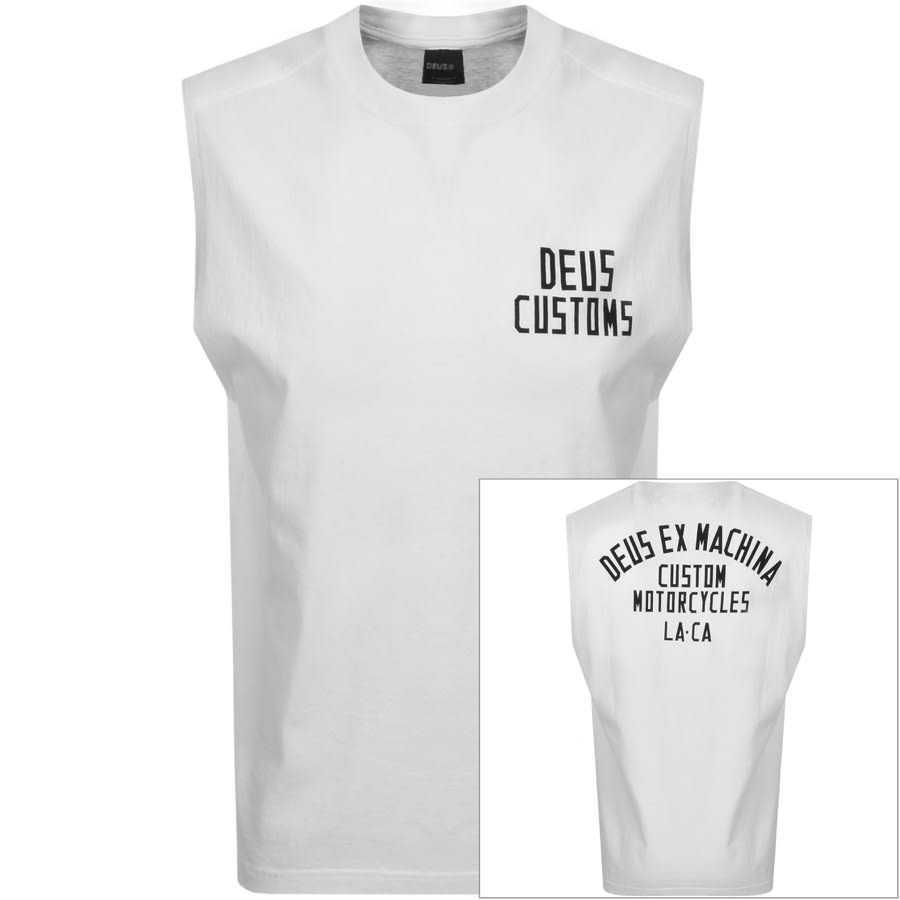 Alternative Image for ProductDeus Ex Machina Lloyd Vest T Shirt White1